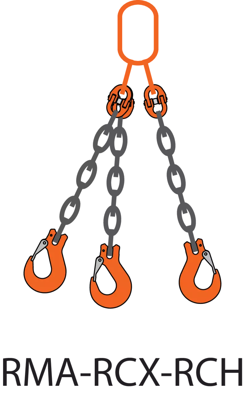 Chain sling assy 3-leg REMA-10-RMA-RCH