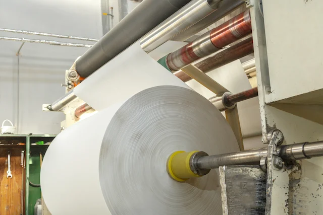 Große Papierrolle Papierindustrie