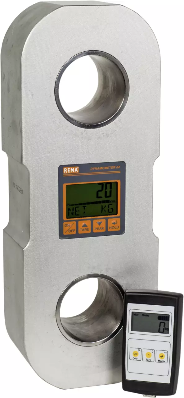 Dynamometer REMA DSD04 mit ablesbarer Fernbedienung