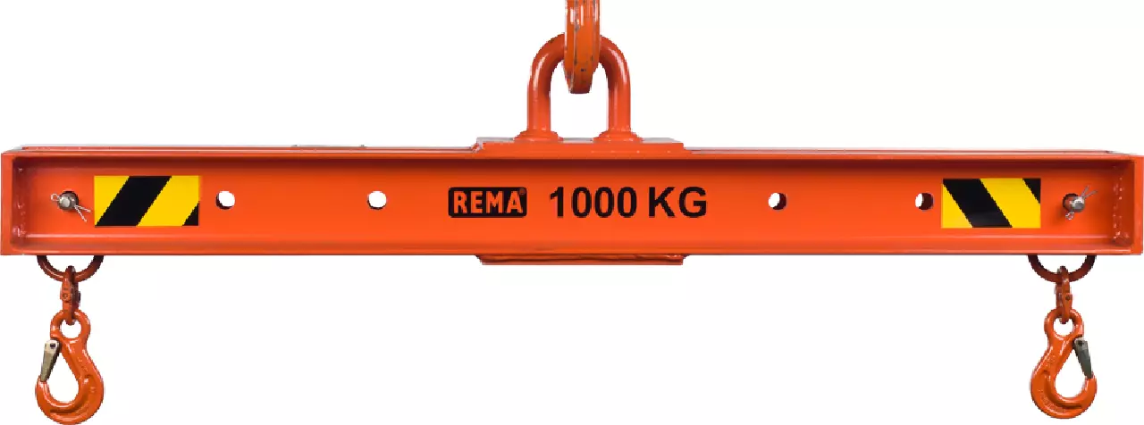 Hoist traverse beam REMA,  with 2 adjustable hooks.