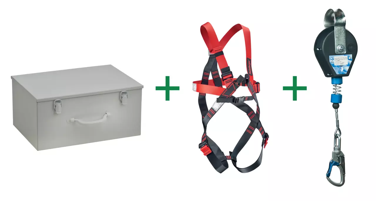 Auffanggurt-Set REMA Ergo HPS - mit Höhensicherungsgerät & Koffer
